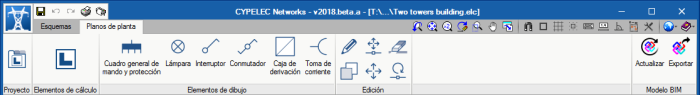 CYPELEC Networks. "Floor plans" tab